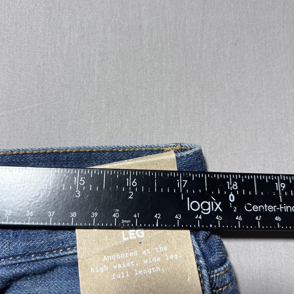 Madewell Superwide-Leg Jeans Softdrape Edition Womens 32 Blue High Waist - Picture 11 of 15